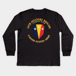 50th Infantry Brigade Combat Team - SSI - US Army X 300 Kids Long Sleeve T-Shirt